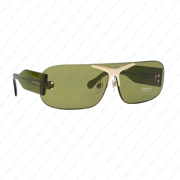New Burberry BE3123 3917/2 60mm Green Transparent Sunglasses - Picture 8 of 12